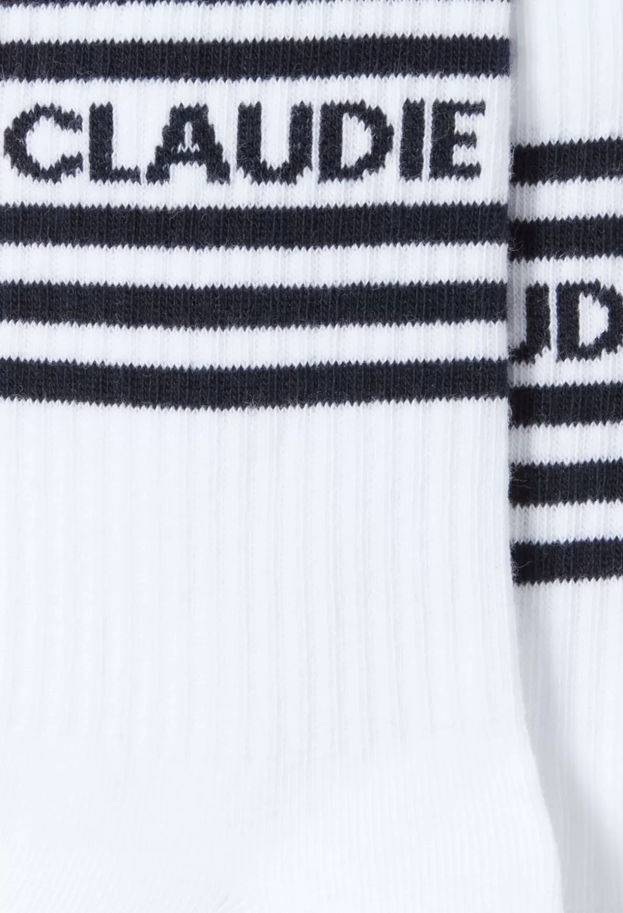 Chaussettes-Claudie Pierlot Chaussettes sport rayée Marine