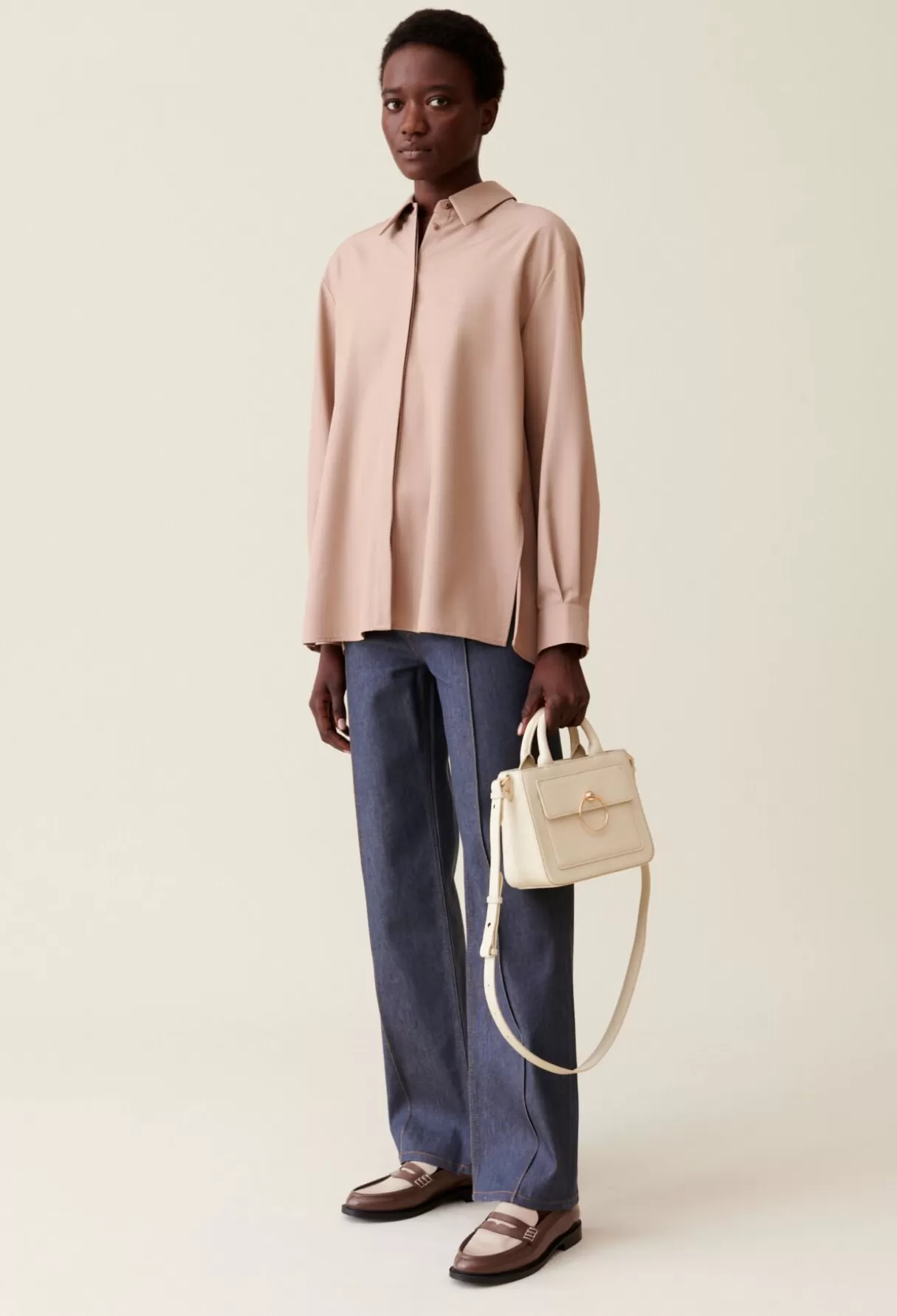 Tops Et Chemises-Claudie Pierlot Chemise oversize plissée Beige