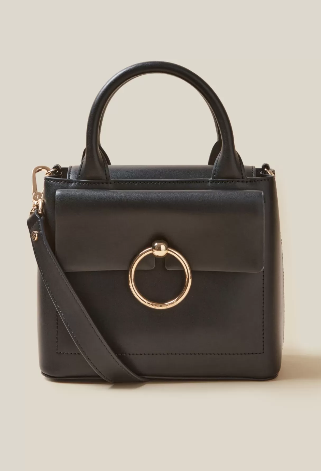 Sacs à Bandoulière-Claudie Pierlot Sac Anouck cuir Noir