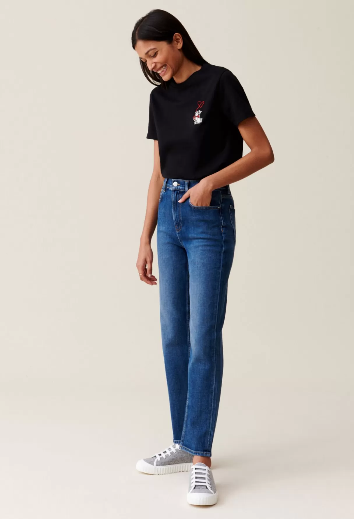 T-Shirts-Claudie Pierlot T-shirt Jean Toto manches courtes Noir